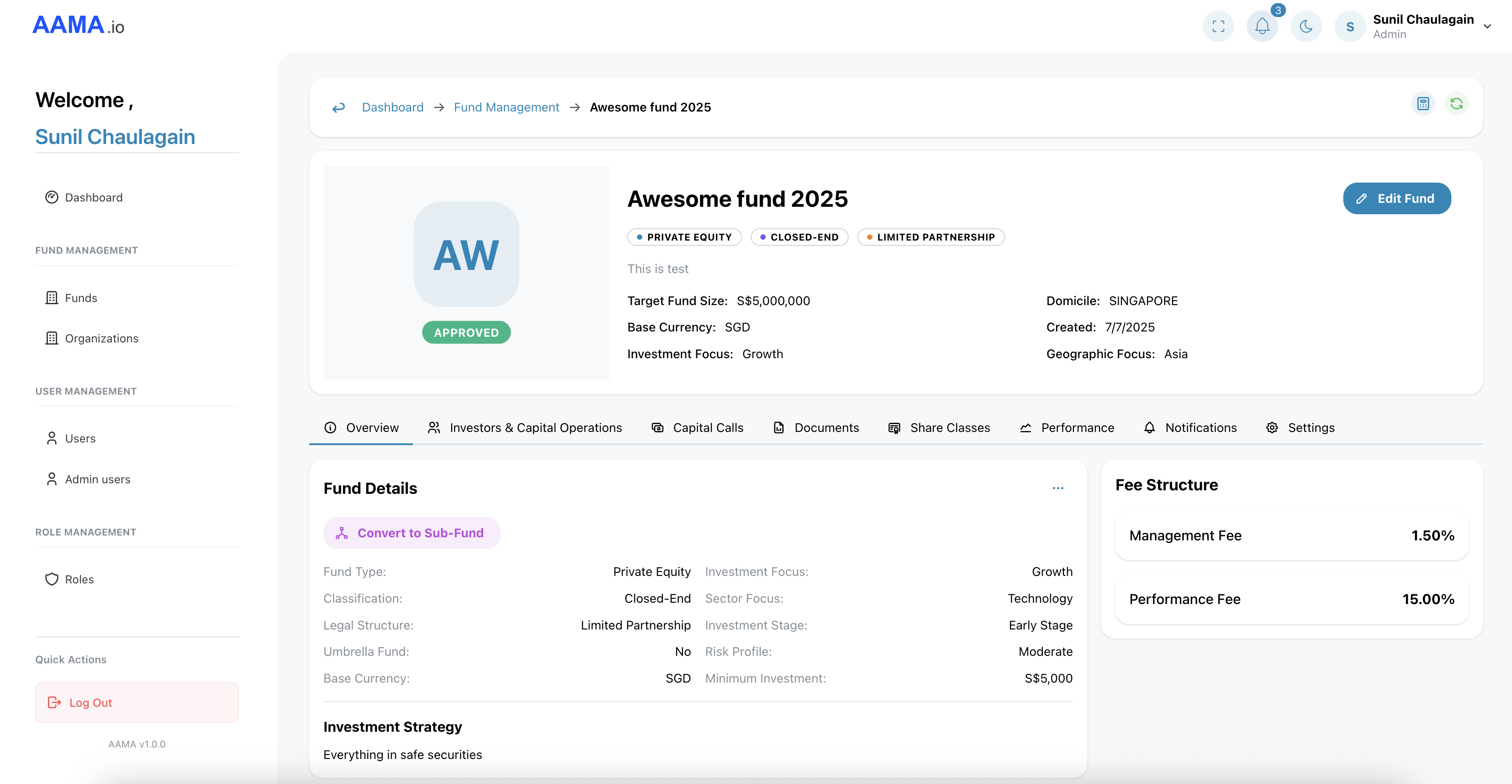 Fund Dashboard